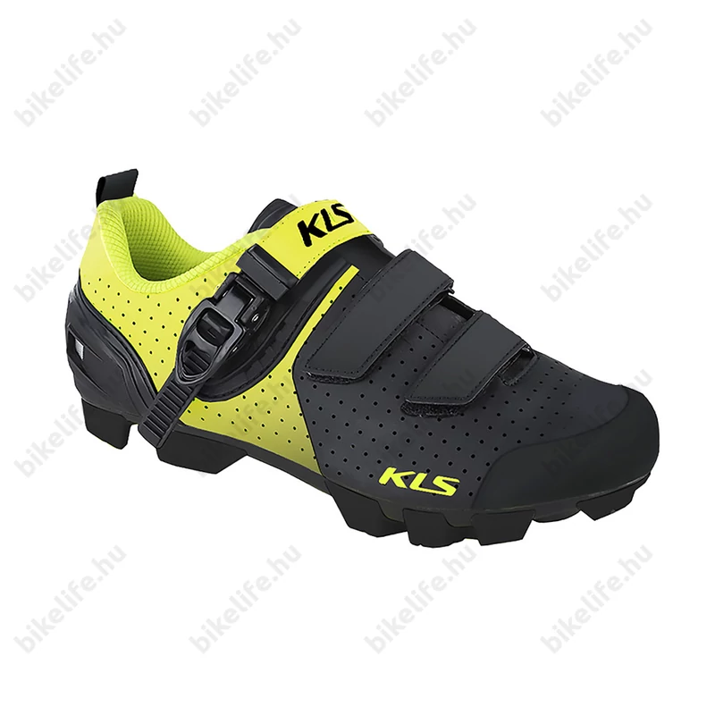 Kellys KLS Edge MTB cipő csatos/tépőzáras lime/fekete, 43-as
