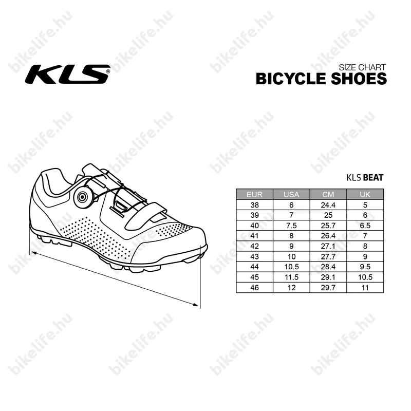 Kellys KLS Beat MTB cipő damilos fűzővel, fekete/krém, 42-es