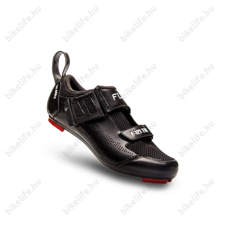 FLR Triatlon F-121 országúti cipő, 1 tépőzáras, fekete, 46-os