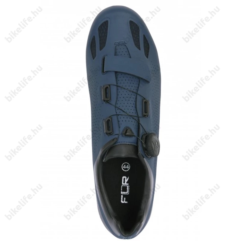 FLR Elite Road F-11 II országúti cipő, karbon talp, Reel Knob damilos fűző, 43-as méret, navi blue