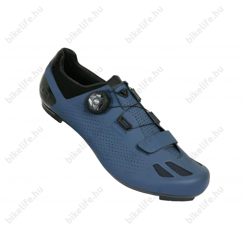 FLR Elite Road F-11 II országúti cipő, karbon talp, Reel Knob damilos fűző, 45-ös méret, navi blue
