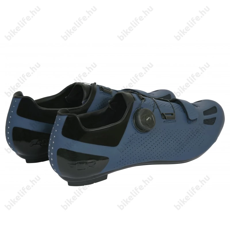 FLR Elite Road F-11 II országúti cipő, karbon talp, Reel Knob damilos fűző, 45-ös méret, navi blue