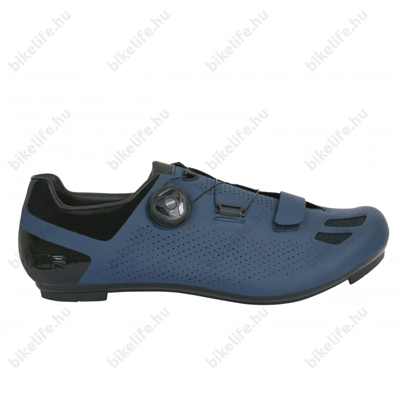 FLR Elite Road F-11 II országúti cipő, karbon talp, Reel Knob damilos fűző, 46-os méret, navi blue