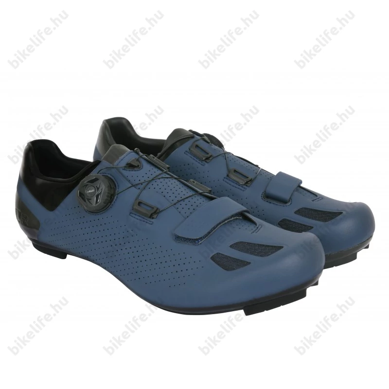 FLR Elite Road F-11 II országúti cipő, karbon talp, Reel Knob damilos fűző, 46-os méret, navi blue