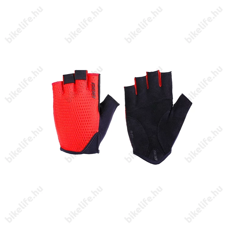 BBB Racer kerékpáros kesztyű rövid BBW-53 piros M-es