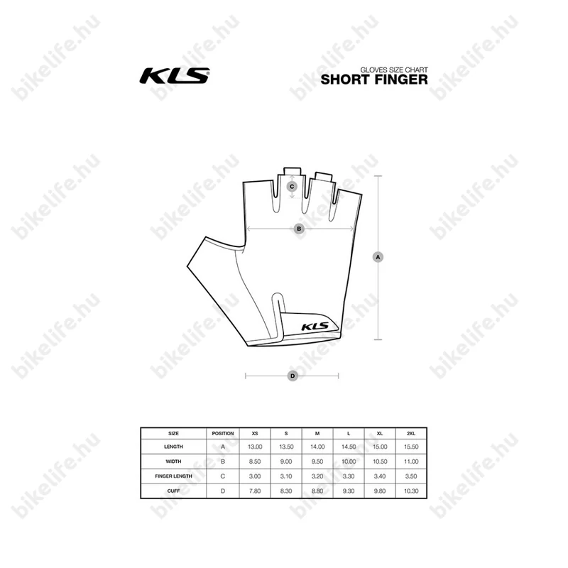 Kellys Cutout rövid ujjú kesztyű grey L-es
