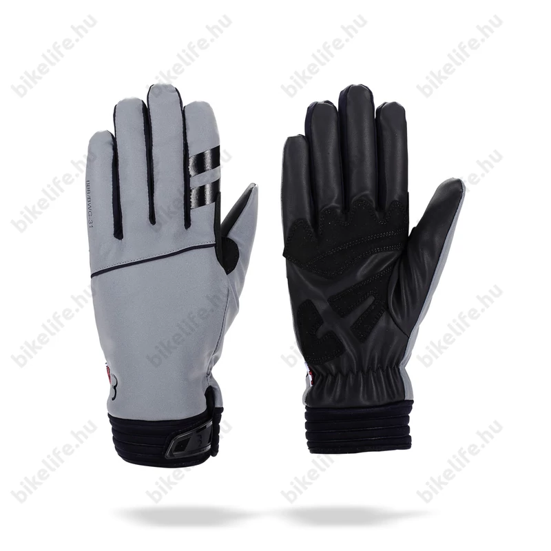 BBB Coldshield BWG-31 hosszú újjú téli kesztyű fényvisszaverős felső résszel, fekete XL-es