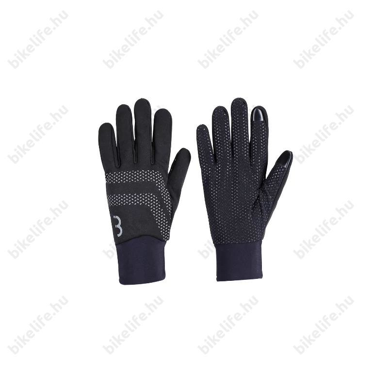 BBB Raceshield BWG-33W kerékpáros kesztyű hosszú újjú, közepesen vastag átmeneti kesztyű, fekete XL
