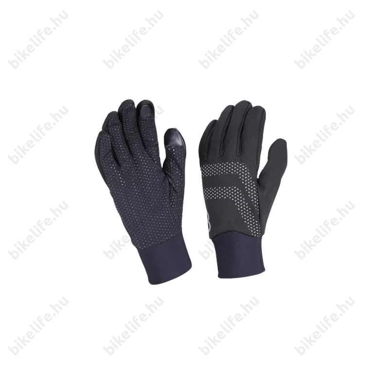 BBB Raceshield BWG-33W kerékpáros kesztyű hosszú újjú, közepesen vastag átmeneti kesztyű, fekete XXL