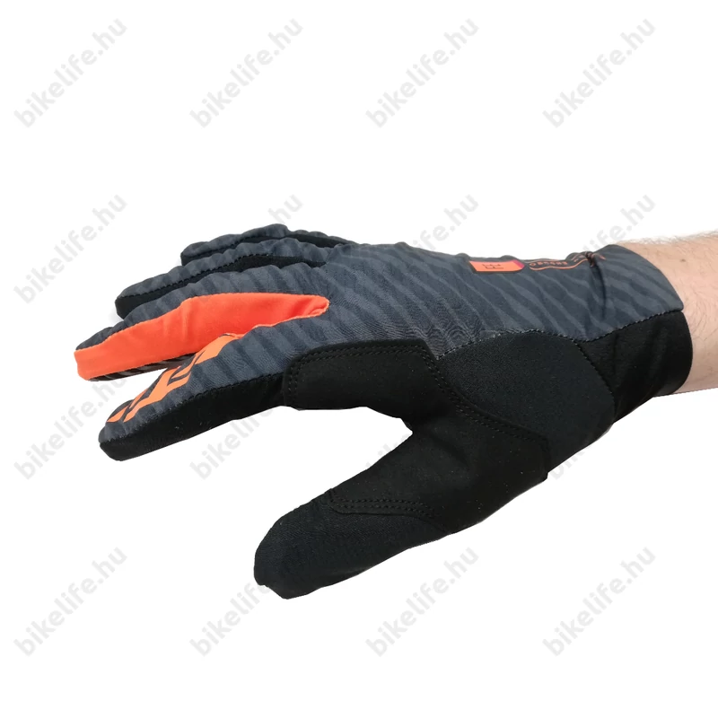 KTM Factory Enduro hosszú kesztyű fekete/narancs L-es