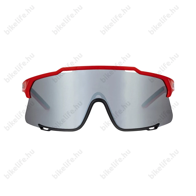 Kellys Dice szemüveg, Shiny Red monochrome, 2db lencse, kemény tartó tok, piros