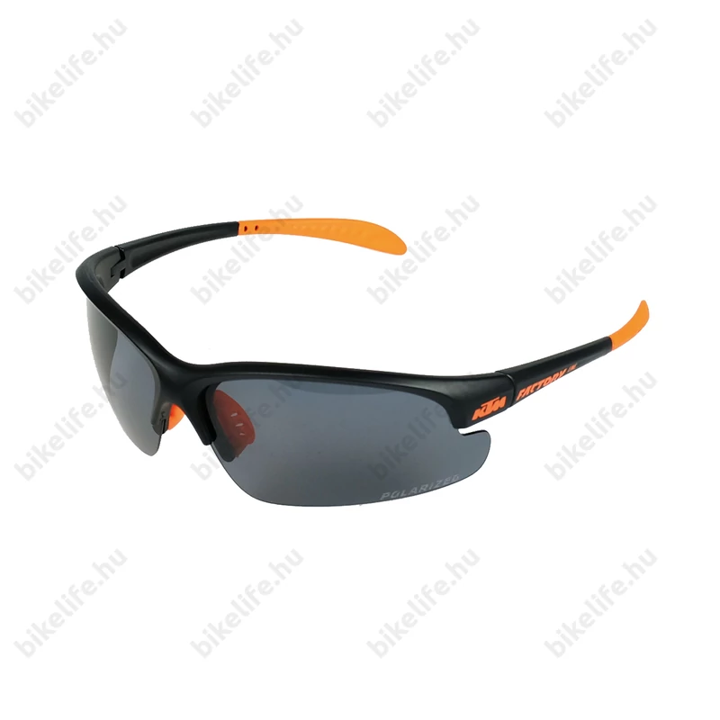 KTM Factory Line kerékpáros szemüveg polarizált lencse, fekete/narancs