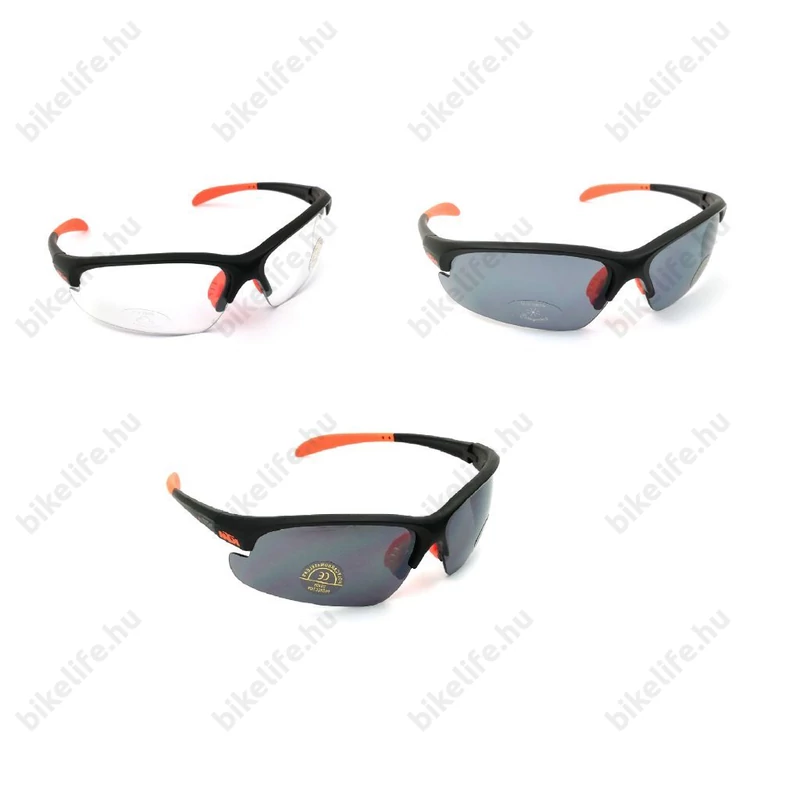 KTM Factory Line sportszemüveg fekete/narancs 3 lencsével