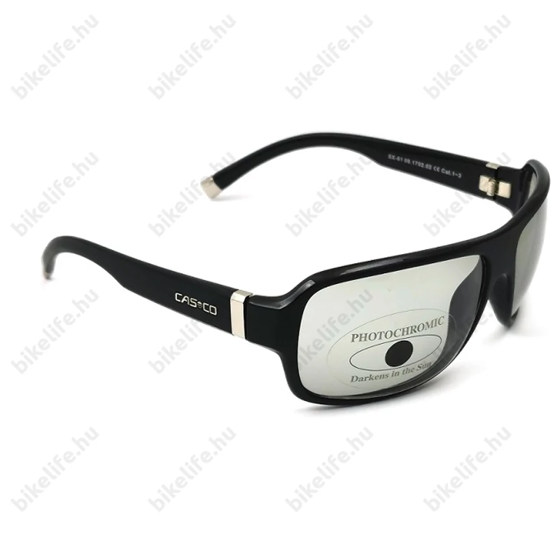 Casco SX-61 Bicolor sportszemüveg fotokromatikus (fényre sötétedő) lencsével fekete