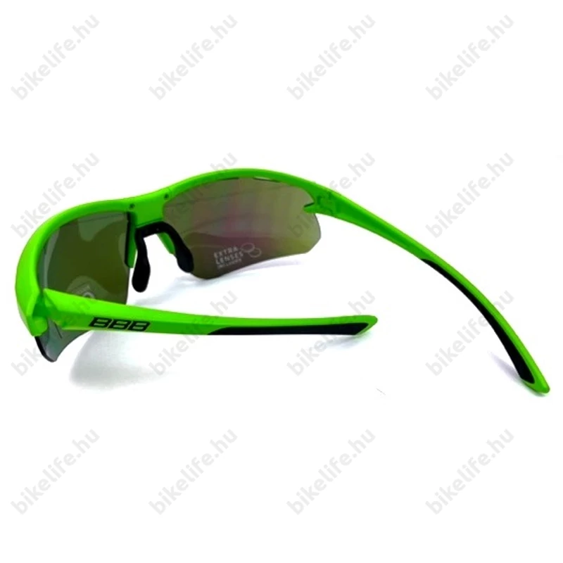 BBB Impulse PC sport szemüveg BSG-52, matt zöld, 3 lencsével