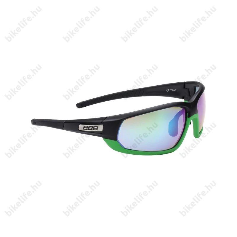 BBB BSG-45 Adapt Fulframe szemüveg mattfekete/zöld keret, PC zöld lencsékkel