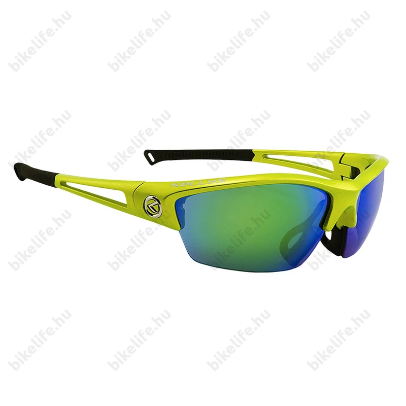 Kellys KLS Wraith Shiny Lime kerékpáros szemüveg, polarizált lencse