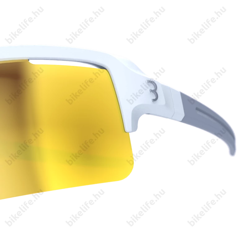 BBB BSG-65 Fuse sportszemüveg matt fehér kerettel, narancs lencsékkel