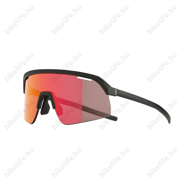 BBB Valor Flux BSG-81 matt fekete keret / HighContrast Flux MLC piros lencsékkel