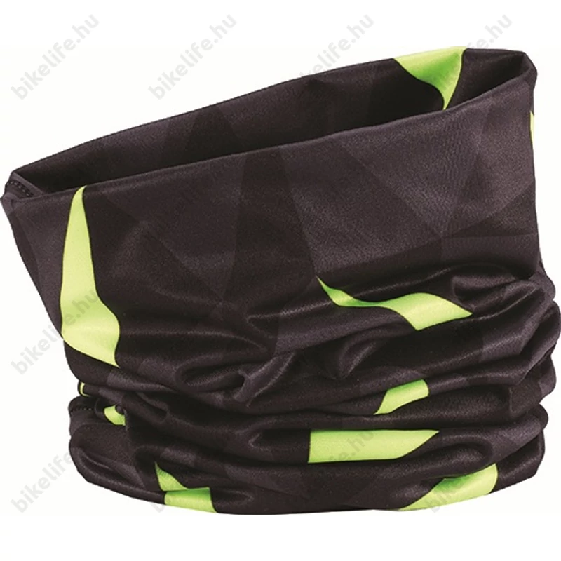 Sál BBB ThermoNeck BBW101 varrás nélküli kerékpáros sál, fekete/neon