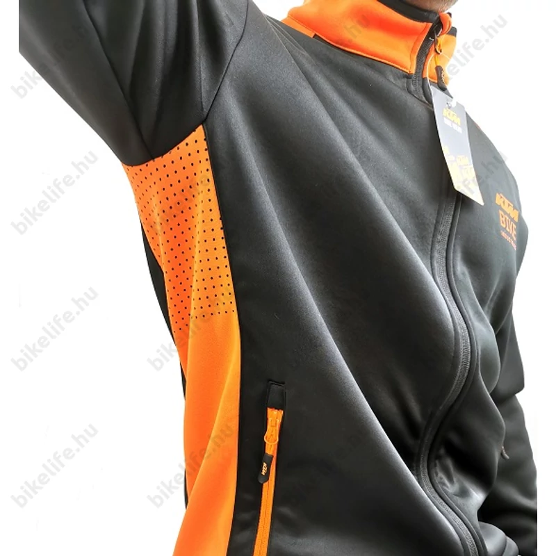 KTM Factory Team Softshell dzseki fekete/narancs M-es