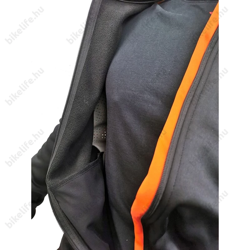 KTM Factory Team Softshell dzseki fekete/narancs L-es