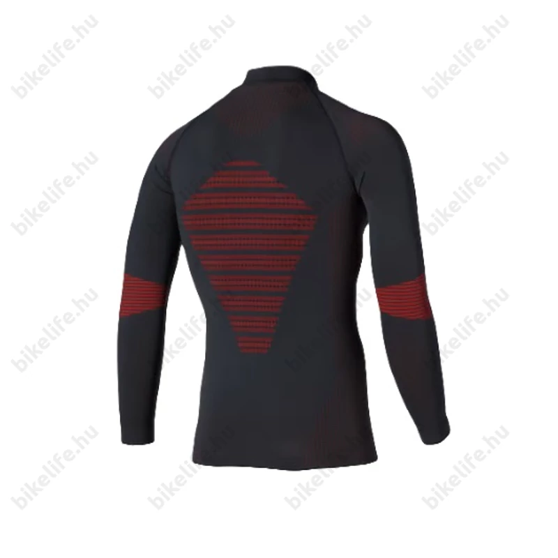 Kerékpáros aláöltözet BBB FirLayer BUW-20 hosszú ujjú unisex fekete/piros M/L InfraRed technológiával