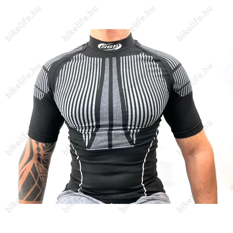 BBB BUW-11 ThermoLayer kerékpáros férfi aláöltözet rövid ujjú férfi fekete M/L