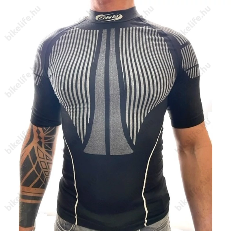 BBB BUW-11 ThermoLayer kerékpáros férfi aláöltözet rövid ujjú férfi fekete M/L