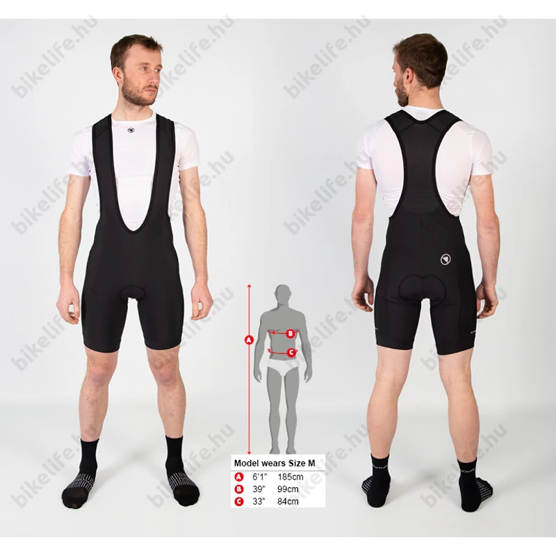 Endura Xtract Gel Short II kantáros kerékpáros nadrág zselés betéttel, fekete, XL-es