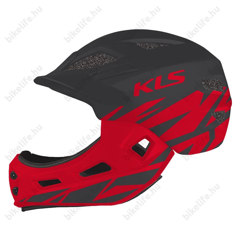 Kellys Sprout anthracite/red full Face gyerek bukósisak S 52-56cm antracit/piros