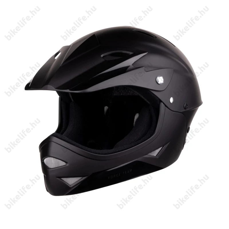 Force Downhill Junior Fullface kerékpáros bukósisak matt fekete S/M 54-58 cm fejkerület