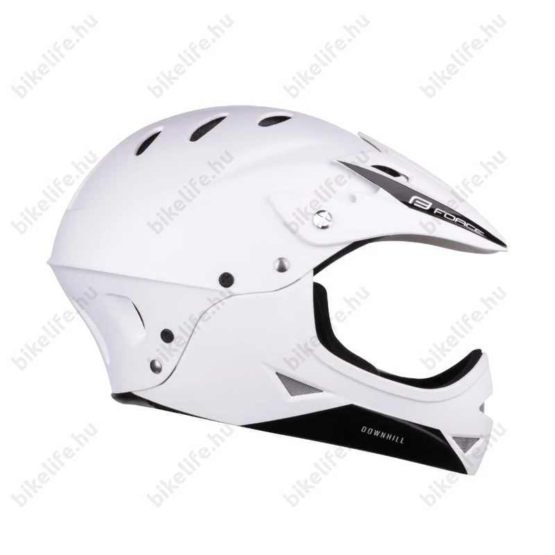 Force Downhill Junior Fullface kerékpáros bukósisak matt fehér S/M 54-58 cm fejkerület