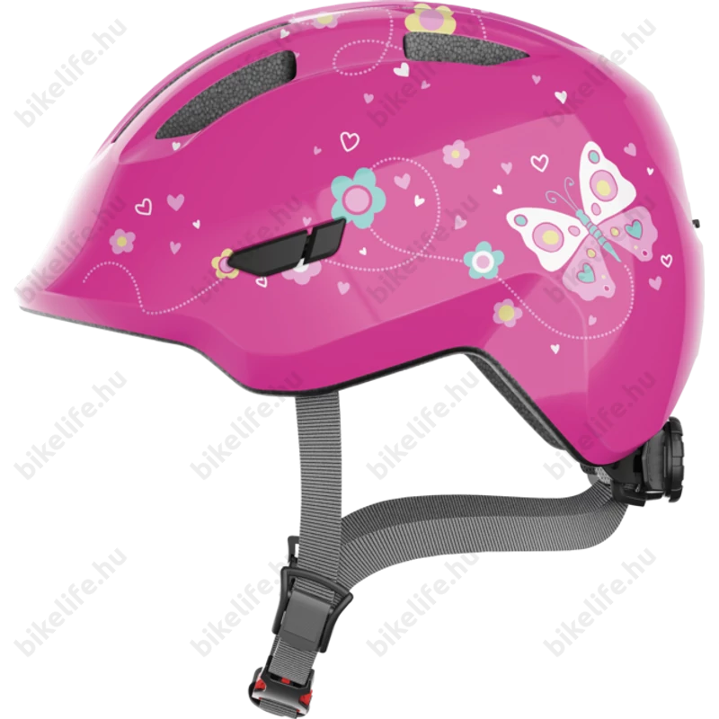 ABUS Smiley 3.0 pillangós rózsaszín gyerek bukósisak M 50-55cm