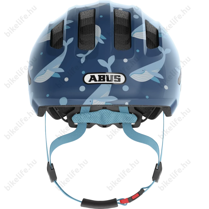 ABUS Smiley 3.0 kék bálnás gyerek bukósisak M 50-55cm