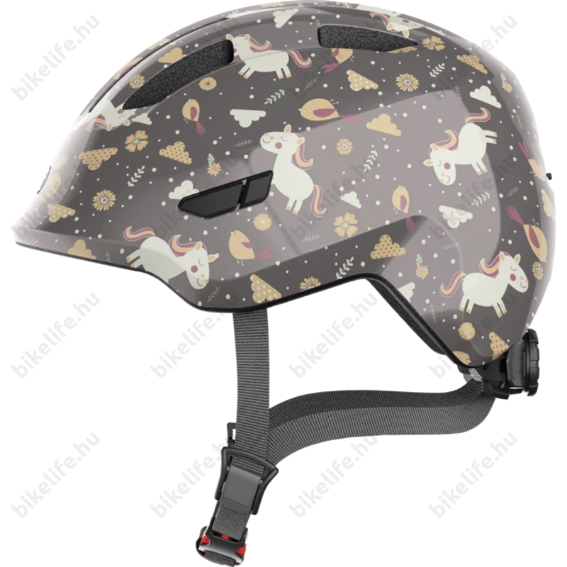 ABUS Smiley 3.0 IN-MOLD szürke lovas gyerek bukósisak M 50-55cm