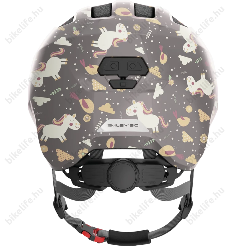 ABUS Smiley 3.0 IN-MOLD szürke lovas gyerek bukósisak M 50-55cm