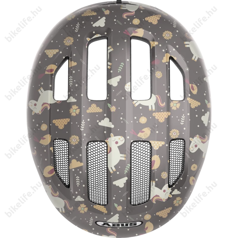 ABUS Smiley 3.0 IN-MOLD szürke lovas gyerek bukósisak M 50-55cm