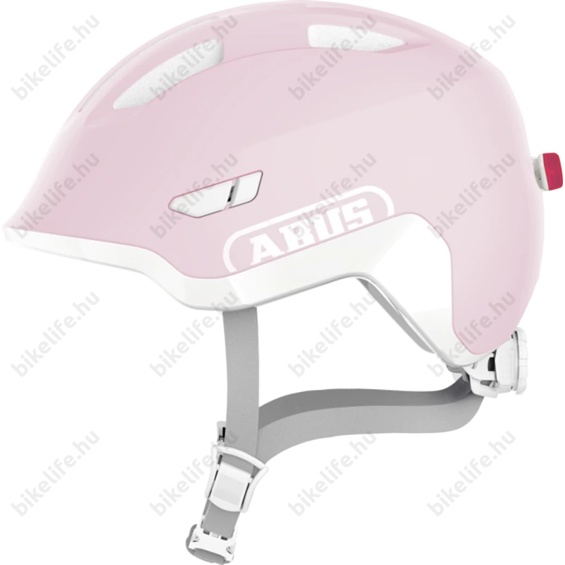 ABUS Smiley 3.0 ACE LED pure rose gyerek bukósisak újra tölthető Led világítással S 45-50cm