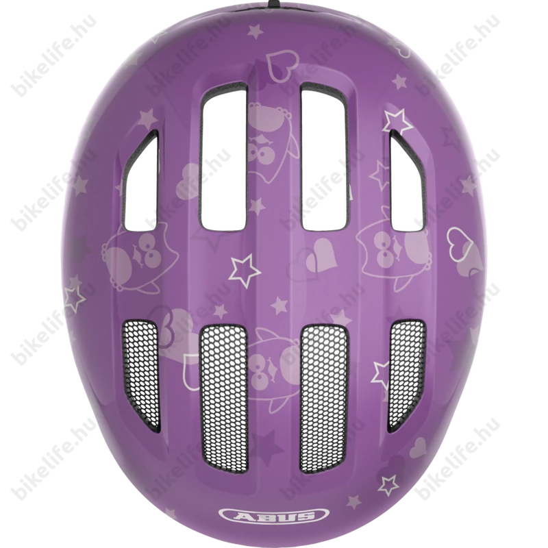 ABUS Smiley 3.0 IN-MOLD lila csillag gyerek bukósisak M 50-55cm