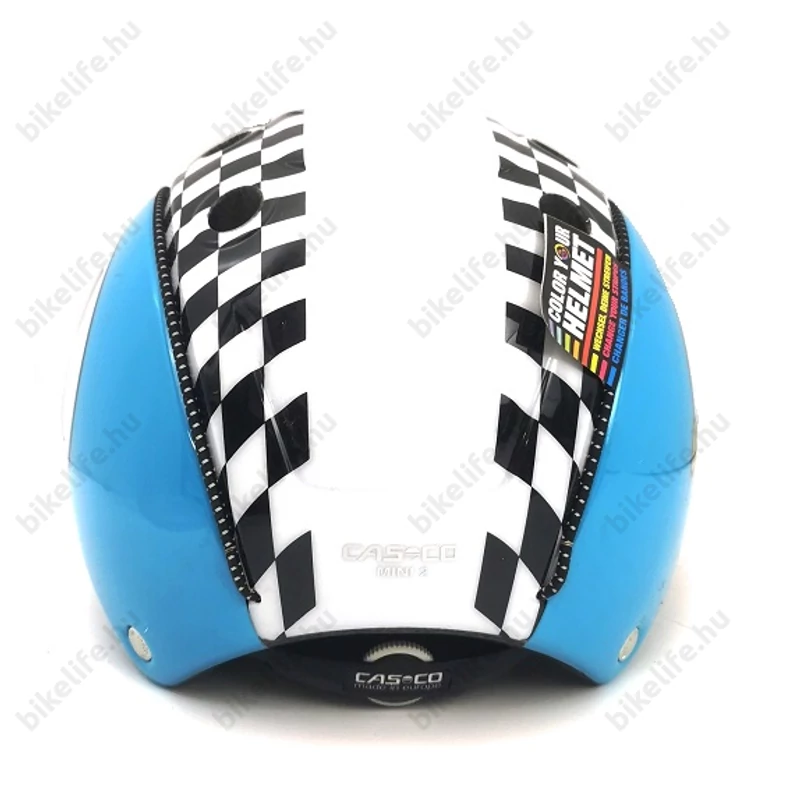 Casco Mini 2 Lucky 7 kerékpáros gyerek bukósisak kék S-es (52-56cm fejkerület)
