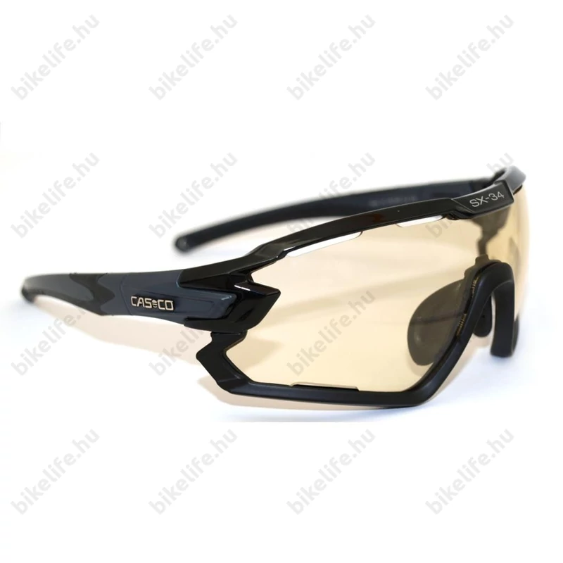 Casco SX-34 Vautron sportszemüveg fekete keret, sárga lencse