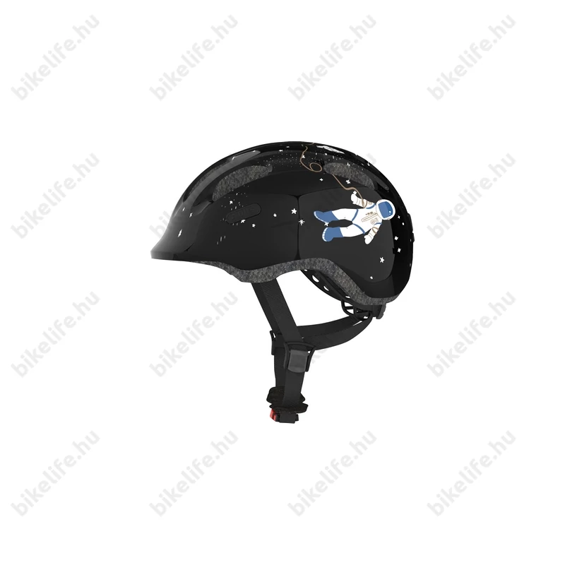 ABUS Smiley 2.0 űrhajós fekete gyerek bukósisak M 50-55cm