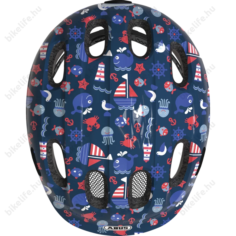 ABUS Smiley 2.1 gyerek bukósisak kék tengerészes S-es 45-50cm