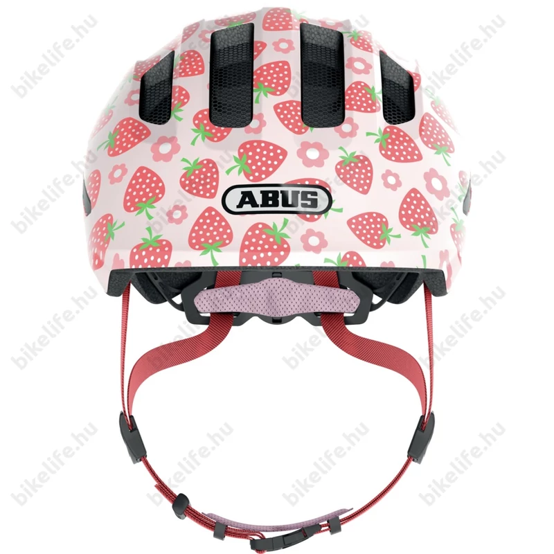 Abus Smiley 3.0 LED gyerek bukósisak, beépített villogó, M 50-55cm, rose strawberry