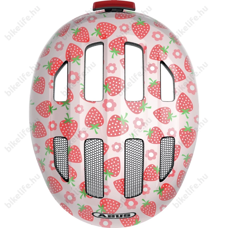 Abus Smiley 3.0 LED gyerek bukósisak, beépített villogó, M 50-55cm, rose strawberry
