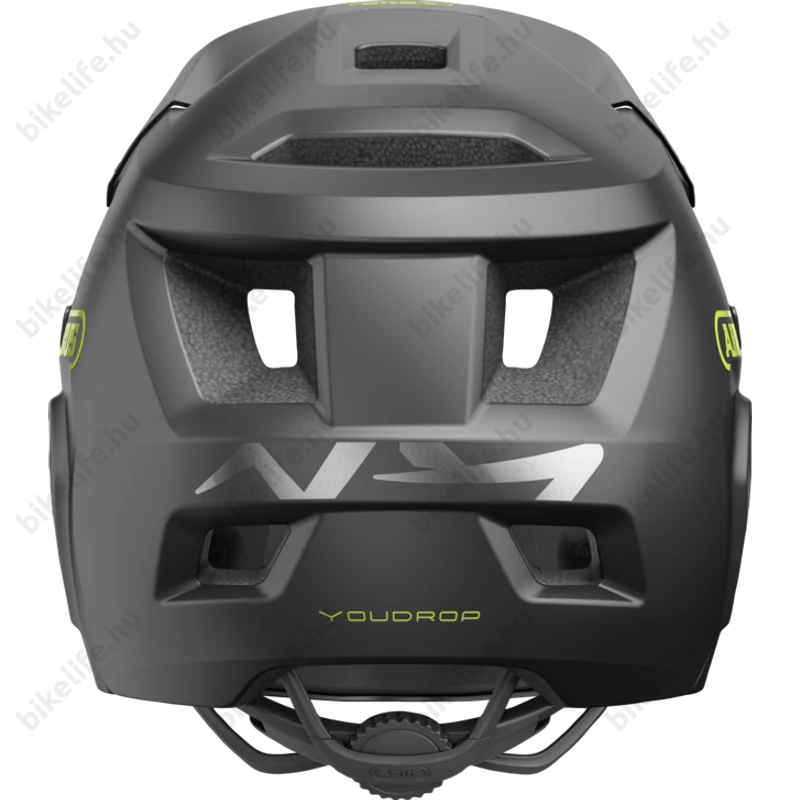 ABUS kerékpáros gyerek sisak YouDrop FF fullface S 48-55 cm fekete színben