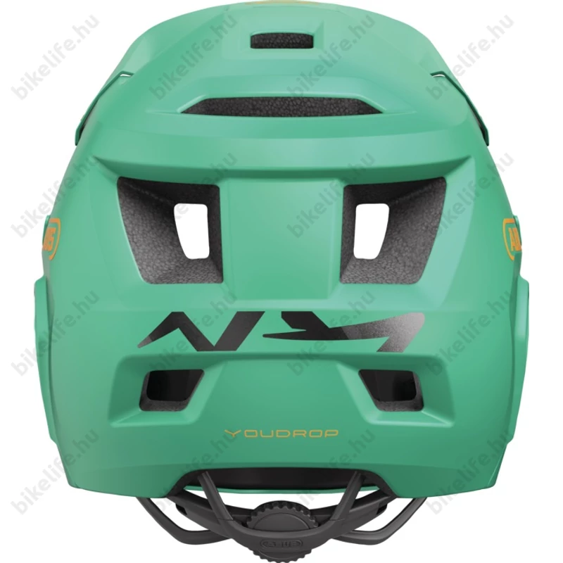 ABUS kerékpáros gyerek sisak YouDrop FF fullface S 48-55 cm salvia sage green színben