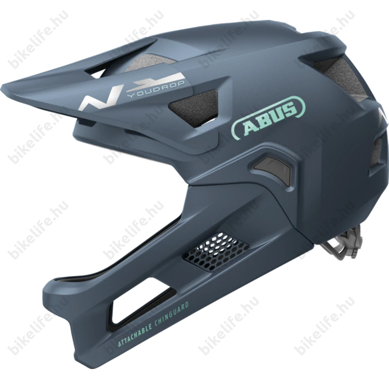 ABUS kerékpáros gyerek sisak YouDrop FF fullface S 48-55 cm midnight blue színben