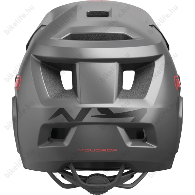 ABUS kerékpáros gyerek sisak YouDrop FF fullface S 48-55 cm titan silver színben